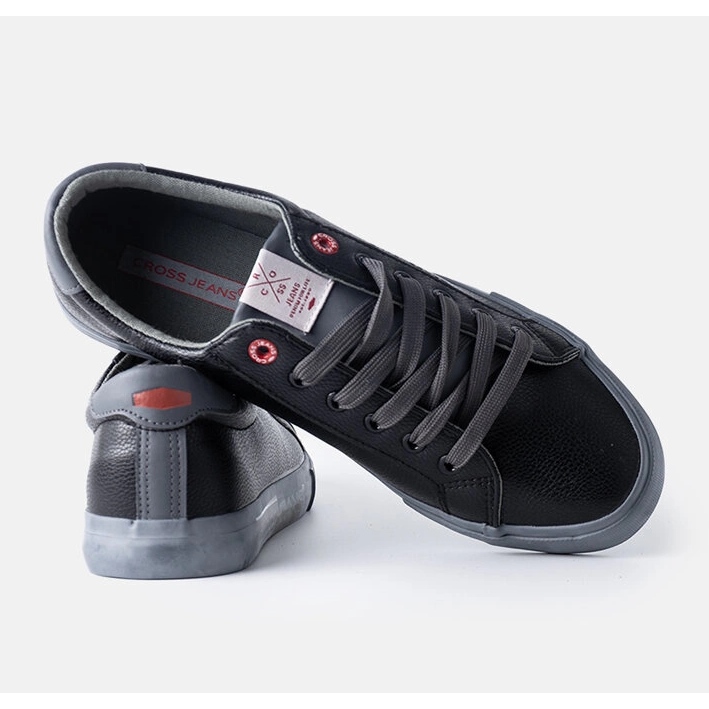 Schwarze und graue Herren-Sneaker von Cross Jeans 1
