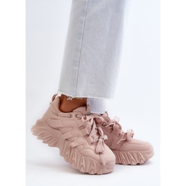 Damen-Sneaker mit dicker Sohle, Pink Ellerai rosa 2