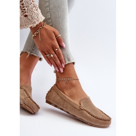 Damen-Wildledermokassins Dunkelbeige Ranica 1