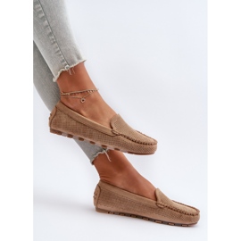 Damen-Wildledermokassins Dunkelbeige Ranica 2