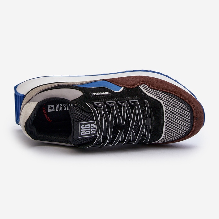 Herren-Sneaker Big Star NN174322 Memory Foam System Braun-Schwarz 1