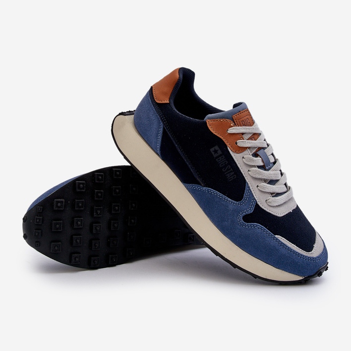 Herren-Sneaker Memory Foam System Big Star NN174356 Marineblau 1
