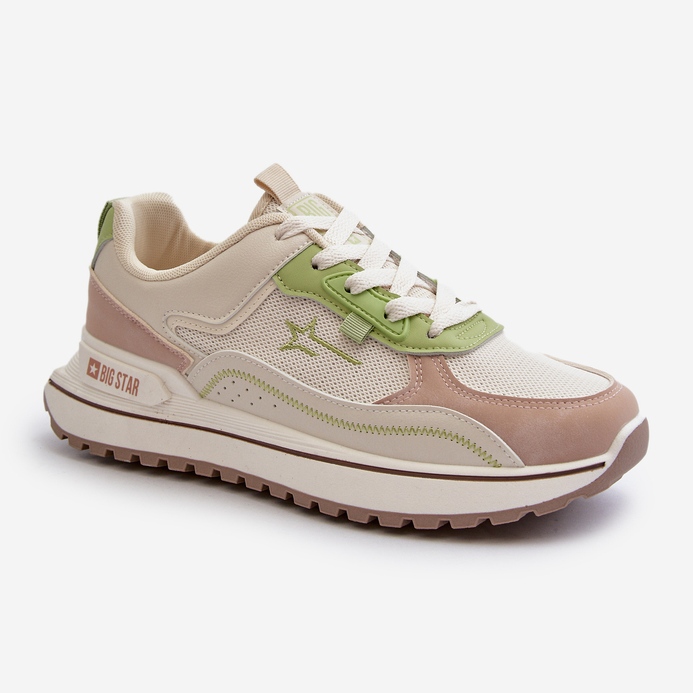 Big Star Damen-Sneaker NN274A091 Beige und Grün 2