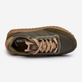 Herren-Sneaker Memory Foam System Big Star NN174325 Khaki grün 2