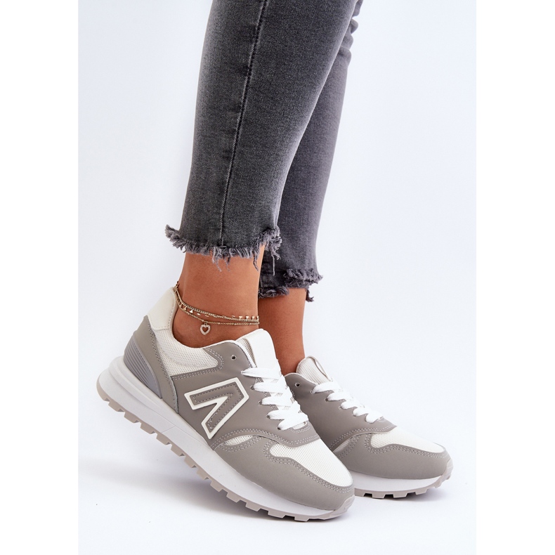 Damen Sneakers Sportschuhe Grau Daisee 2