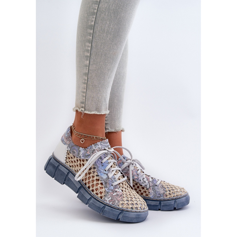 Damen-Lederschuhe Maciejka 05850-06 Blau 2