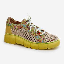 Damen-Lederschuhe Maciejka 05850-09 Limette grün 1