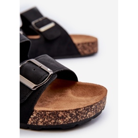 Herren-Flip-Flops mit Korksohle, Black Rosawia schwarz 2