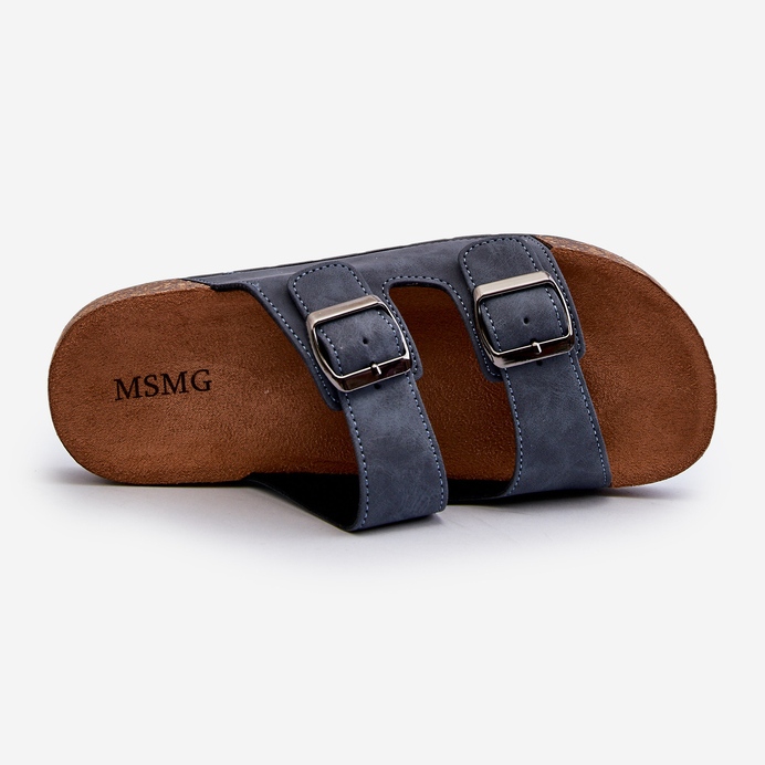 Herren-Flip-Flops mit Korksohle, marineblau Rosawia 1