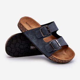 Herren-Flip-Flops mit Korksohle, marineblau Rosawia 2