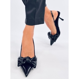 Pumps mit offenem Absatz von Deluna Black schwarz 1