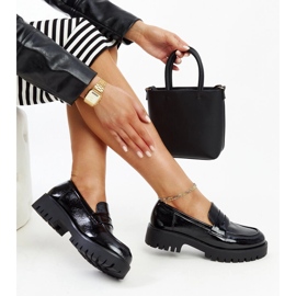 Loafer aus schwarzem Leder 1