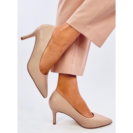 Lauryn Beige Pumps mit niedrigem Absatz 2