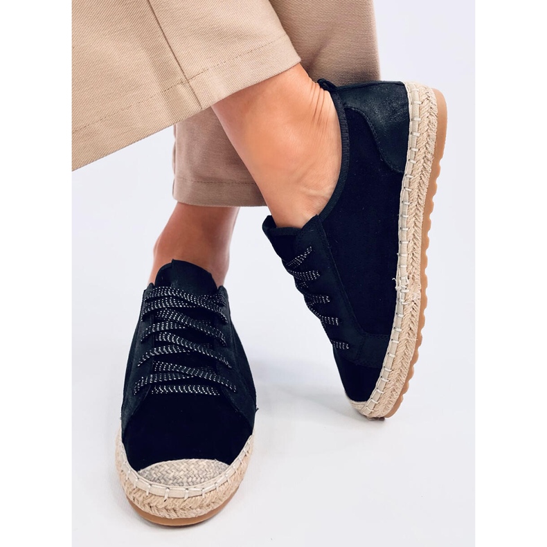 Felix Schwarze Espadrille-Sneaker 1