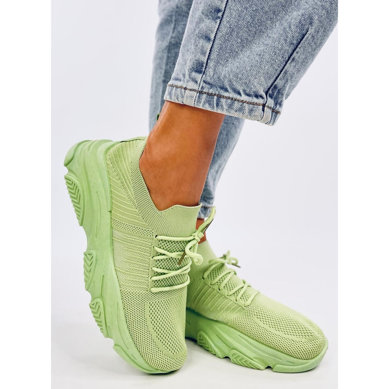 Fabre L.GREEN Socken-Sportschuhe grün 1