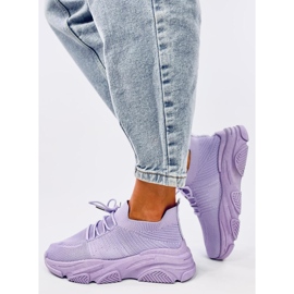 Fabre Lila Socken-Sportschuhe 2