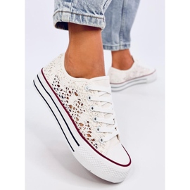 Ferrie Weiße Spitzensneaker 3