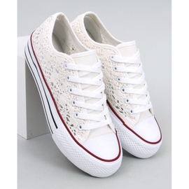 Ferrie Weiße Spitzensneaker 5