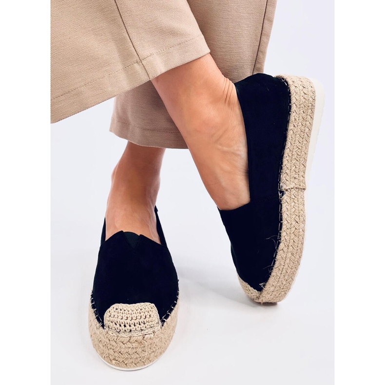Alain Black Damen-Espadrilles schwarz 1