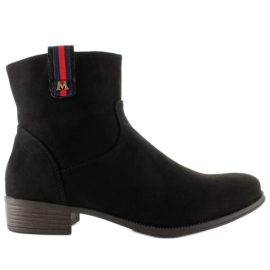 Chelsea Boots aus Wildleder mit elegantem Einsatz schwarz 1