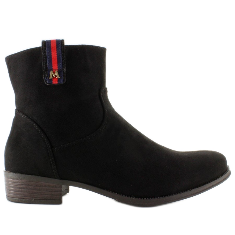 Chelsea Boots aus Wildleder mit elegantem Einsatz schwarz 1