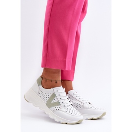 Vinceza Leichte Damen-Sportschuhe aus Leder in Weiß von Eleonori 2