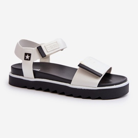 Damen-Plateausandalen Big Star NN274777 Weiß 1
