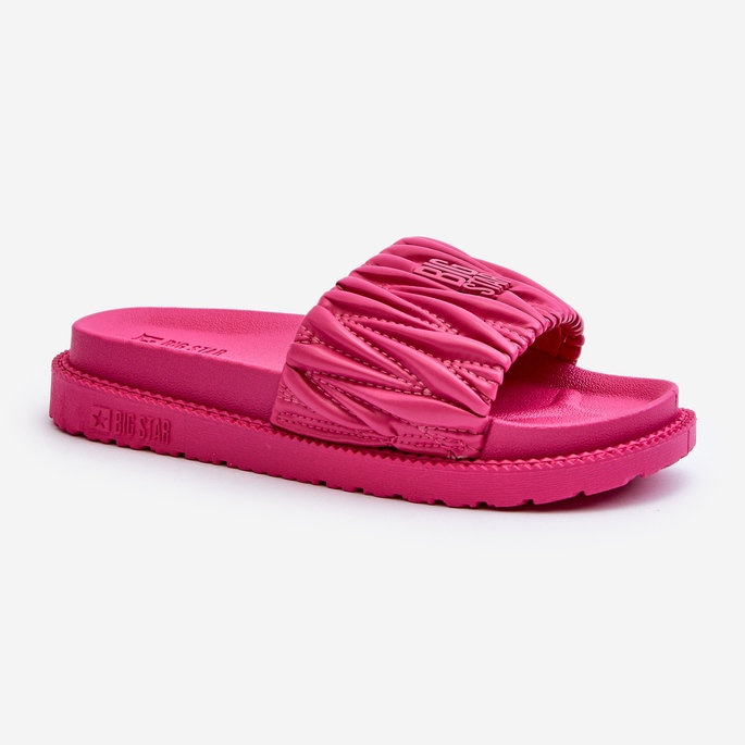 Damen-Flip-Flops auf der Big Star-Plattform NN274A749 Fuchsia rosa 1