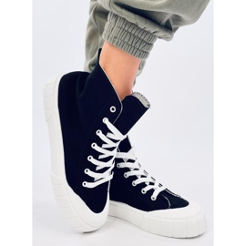Rogers High-Top-Sneakers aus schwarzem Canvas 2