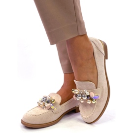 Anselme Beige Stein-Loafer 2