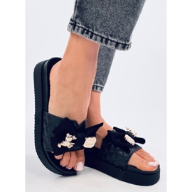 Brandis Schwarzgoldene Teddybär-Flip-Flops 2