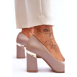 Lewski Lederpumps Links 3117 Beige 3