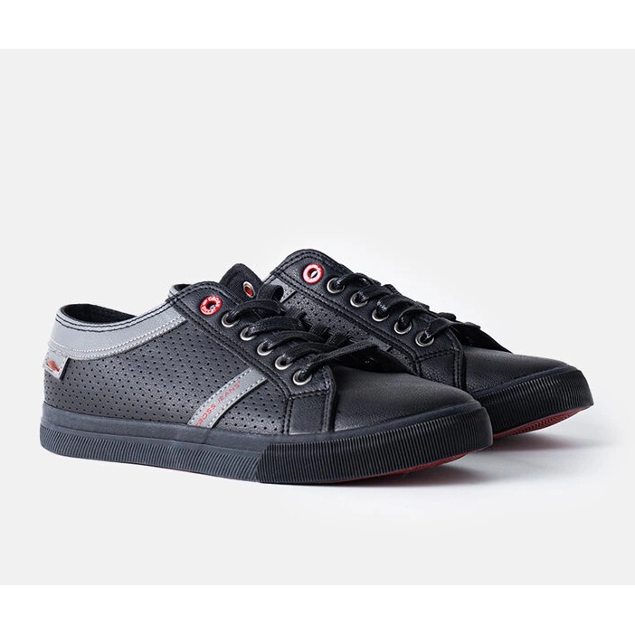 Schwarze Cross Jeans-Sneaker für Herren 1