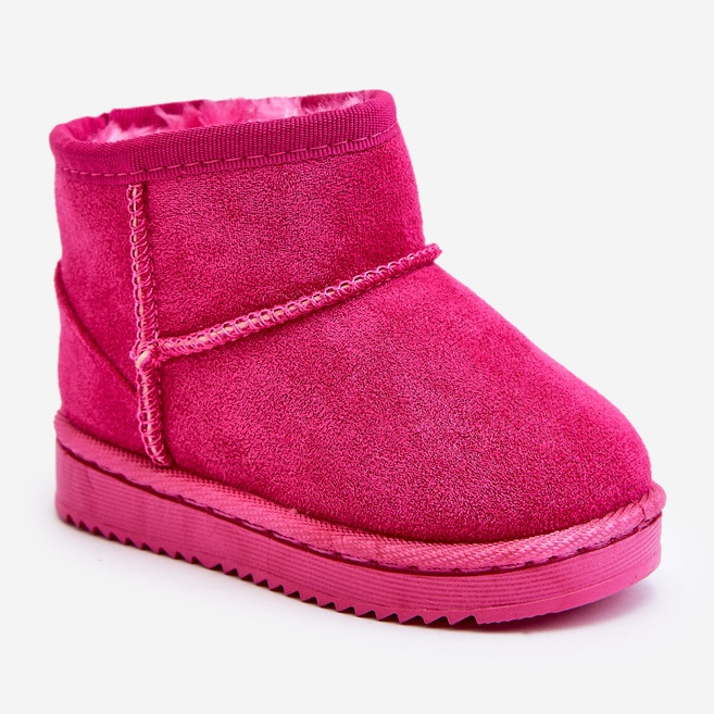 Isolierte Schneestiefel für Kinder Fuchsia Gooby rosa 1
