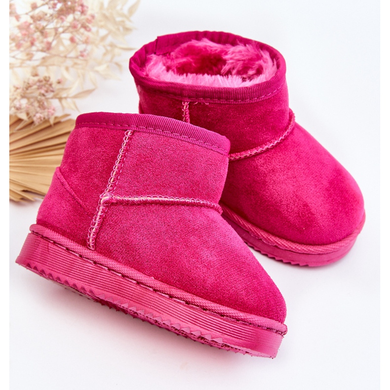 Isolierte Schneestiefel für Kinder Fuchsia Gooby rosa 2
