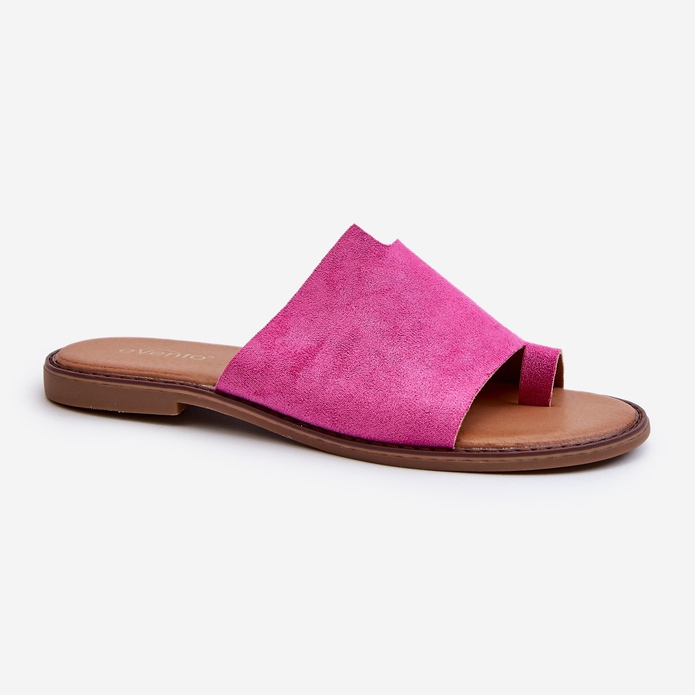Damen-Flip-Flops aus Wildleder, Fuchsia Amite rosa 1