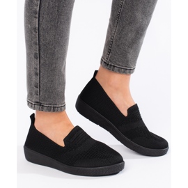 Schwarze Slip-On-Sneaker 2