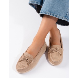 Goodin Beige Damen-Loafer 1