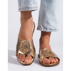 Goodin Goldene Hausschuhe für Frauen 1