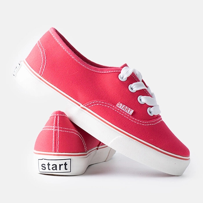 Dunkelrosa Kinder-Sneaker von Costrana 1