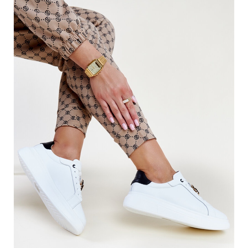 Vinceza-Sneaker aus weißem Leder 1