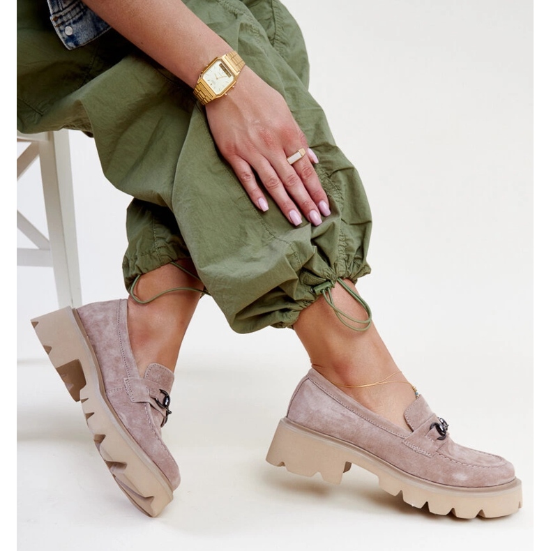 Braune Wildleder-Loafer von Vinceza 1