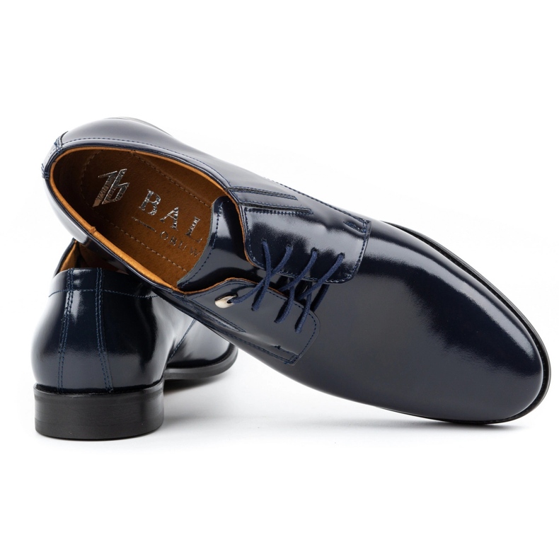 Balak Formale Herren-Lederschuhe, Lackleder 480, Marineblau 3