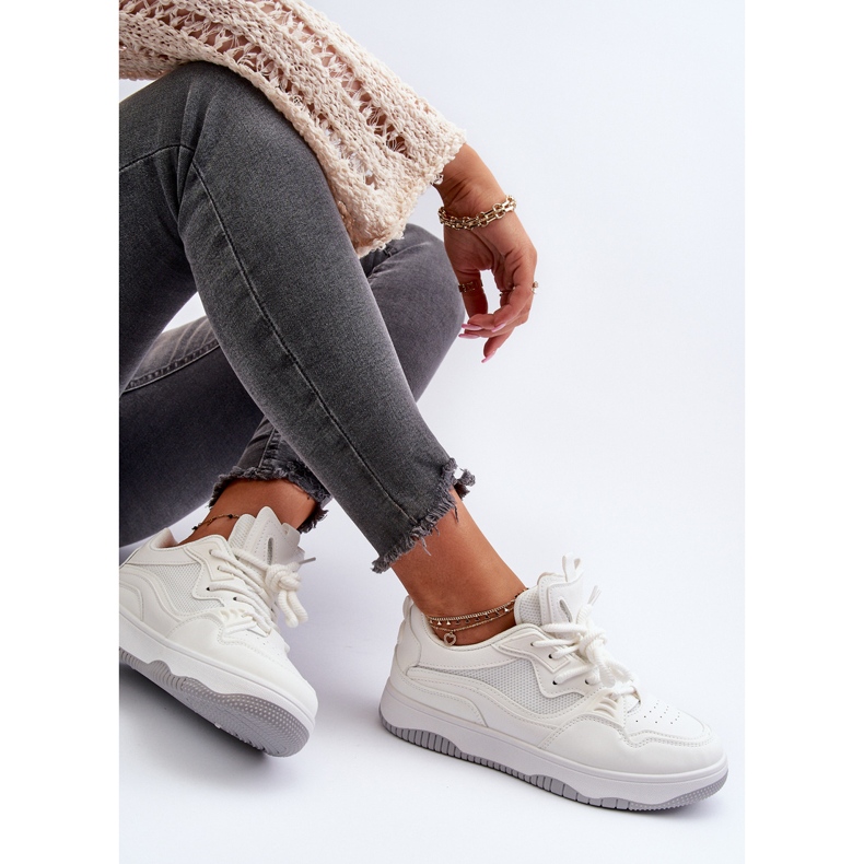 Weiße Plateau-Sneaker für Damen von Etnaria 1