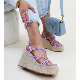 Lila Mara-Keilsandalen 1