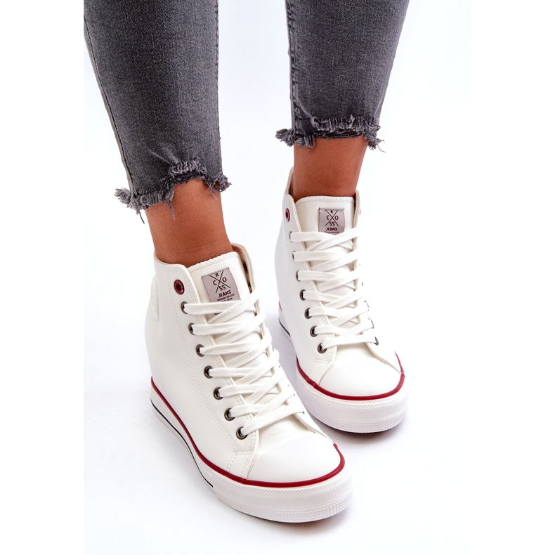 Damen Wedge Sneakers Cross Jeans NN2R4004 Weiß 3