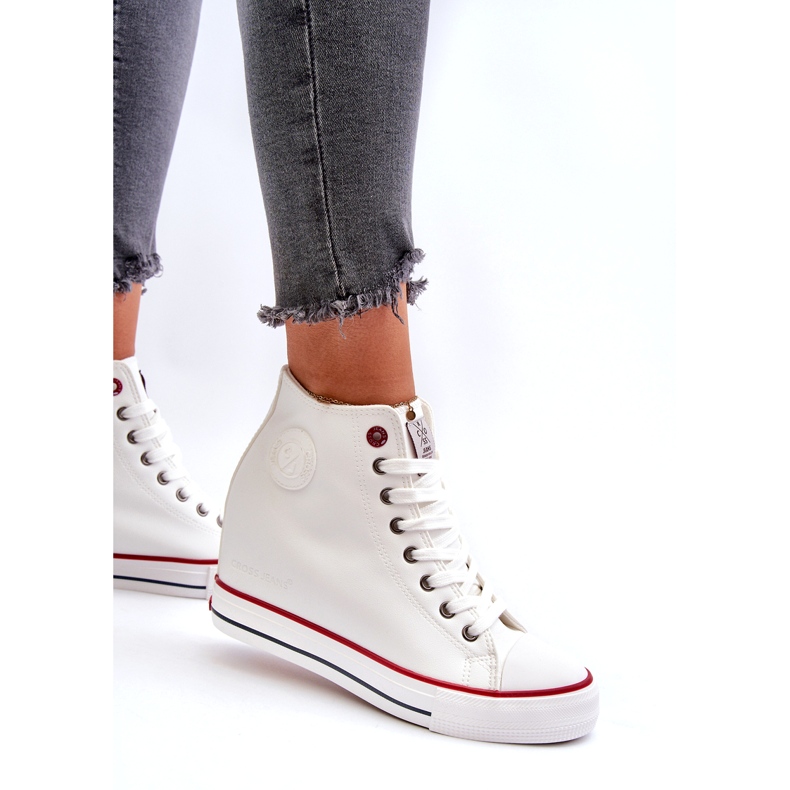 Damen Wedge Sneakers Cross Jeans NN2R4004 Weiß 2