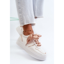 Weiße Plateau-Sneaker für Damen Tessama 1