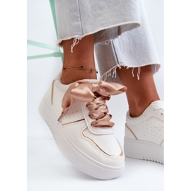Weiße Plateau-Sneaker für Damen Tessama 2