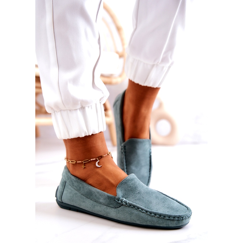 Evento Wildlederloafer für Damen Mint Morreno grün 1